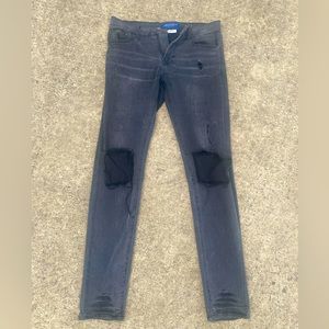 Arizona Black Distressed Jeans